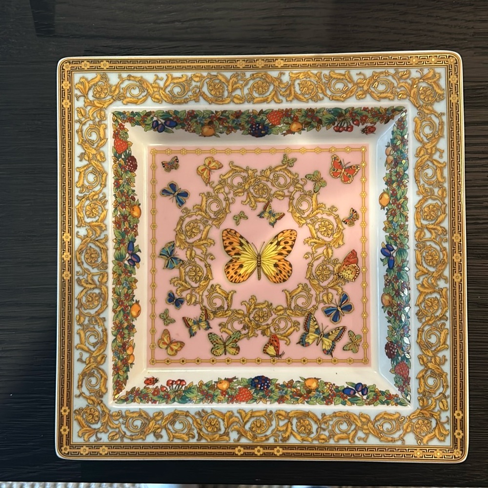 Versace Butterfly Garden Square Tray